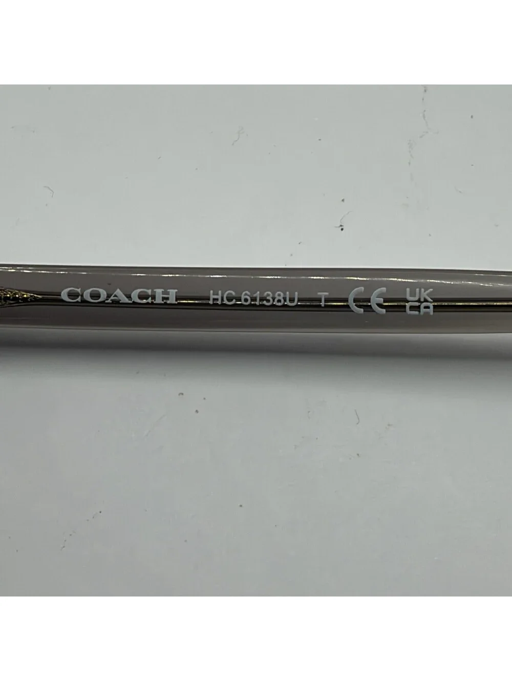 Coach HC6138U 5176 Women’s Eyeglasses Transparent Grey 52-16-140 w/ Case